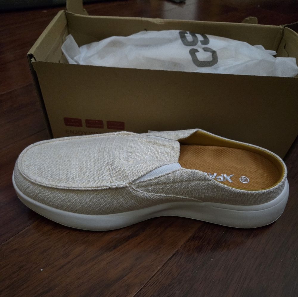 Xpacs beige men shoes size 10
